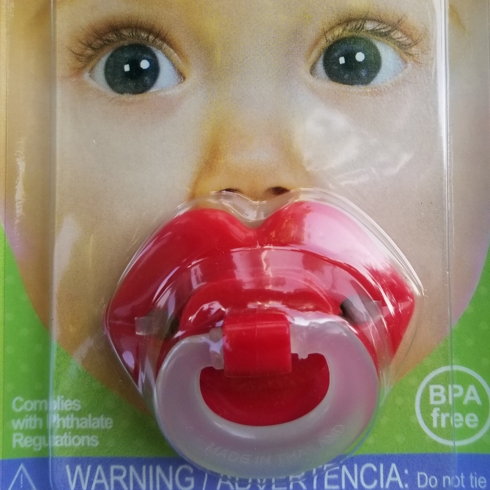 🐣Fancy Pacys Boy Girl Mustache Lips Baby pacifier - Picture 2 of 3